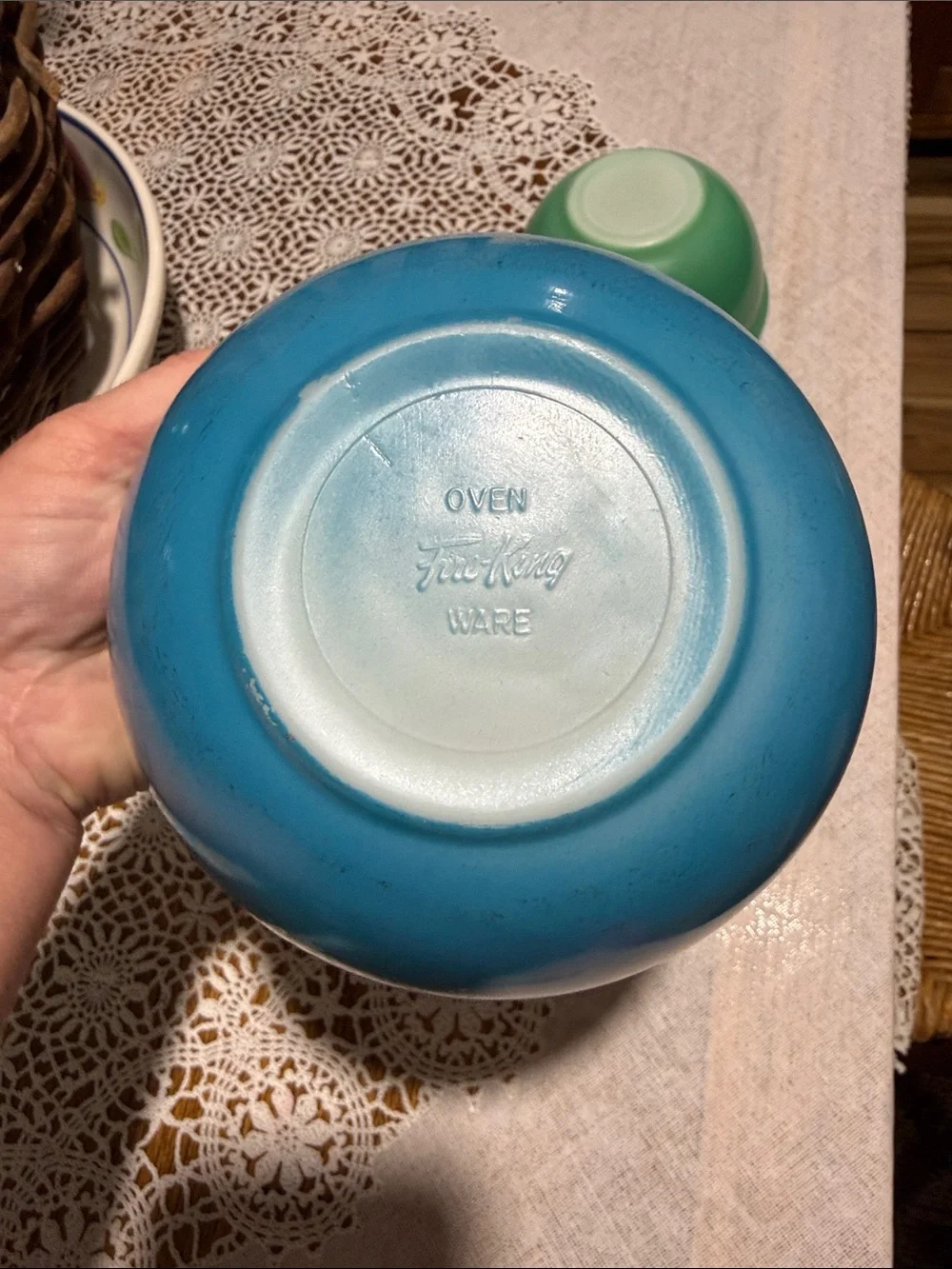 Vintage Fire king Primary Mixing bowls set